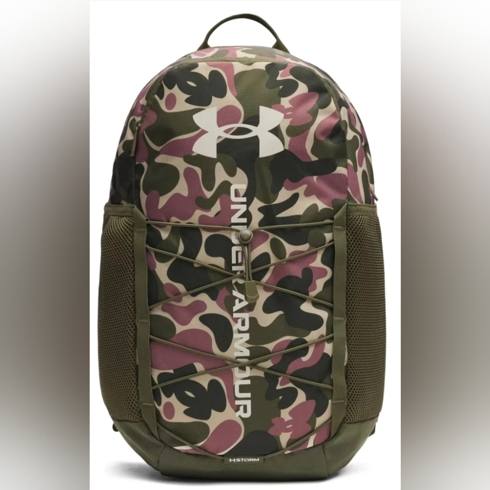 Under Armour Hustle Sport 6.0 - Marine Camo 26L NEW - Picture 2 of 7